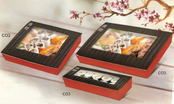 Embalagem para Sushi e Sashimi 100un