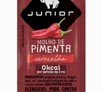 Molho de Pimenta Vermelha Junior 3ml